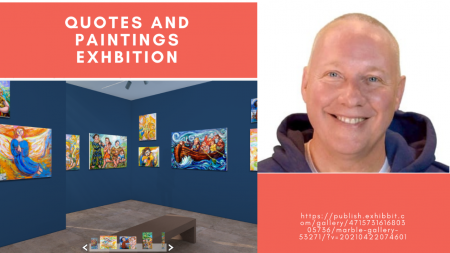 Exposição Virtual "Quotes and Paintings" Aravena & David Hoffmeister.