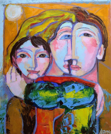 Abraço 60x50 cm.R$ 2000,00